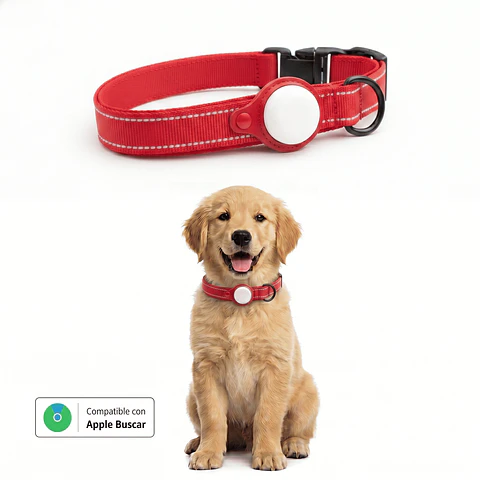 Collar para Perro con Localizador Compatible con Apple