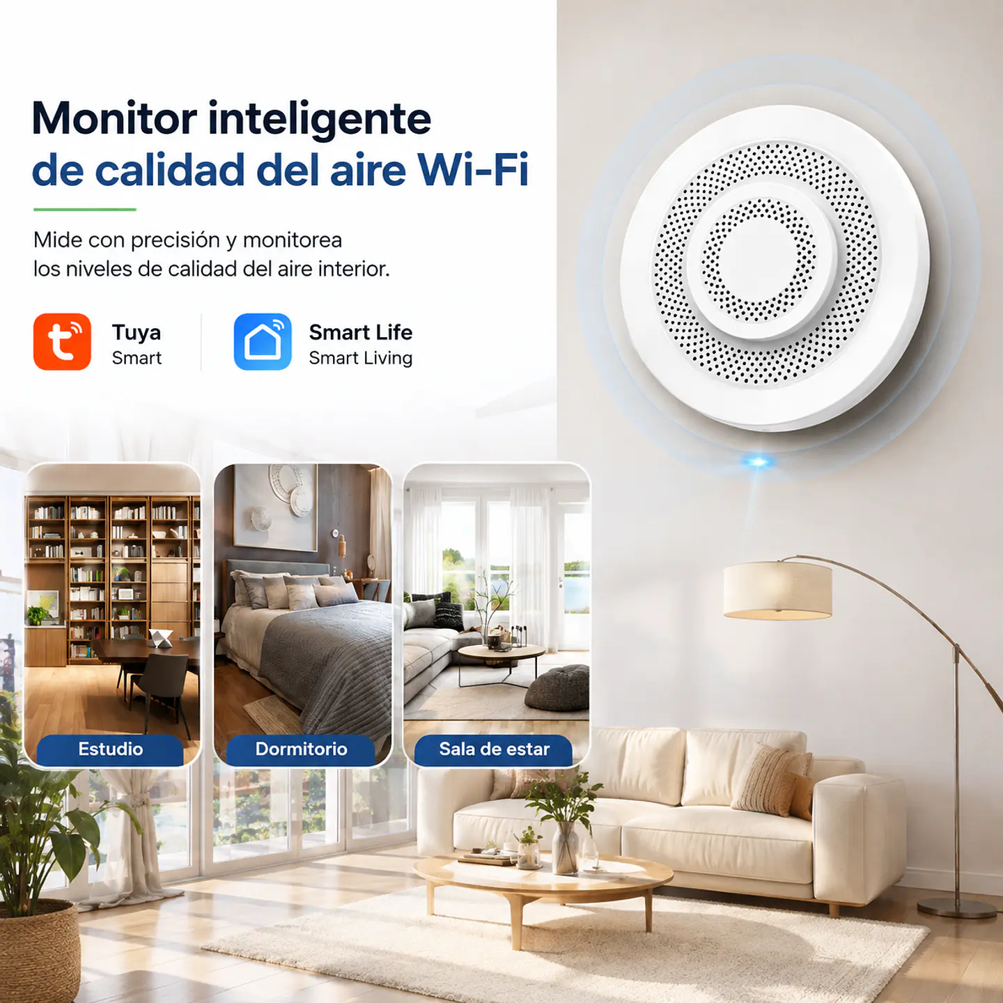 Monitor Inteligente de Calidad del Aire WiFi 5