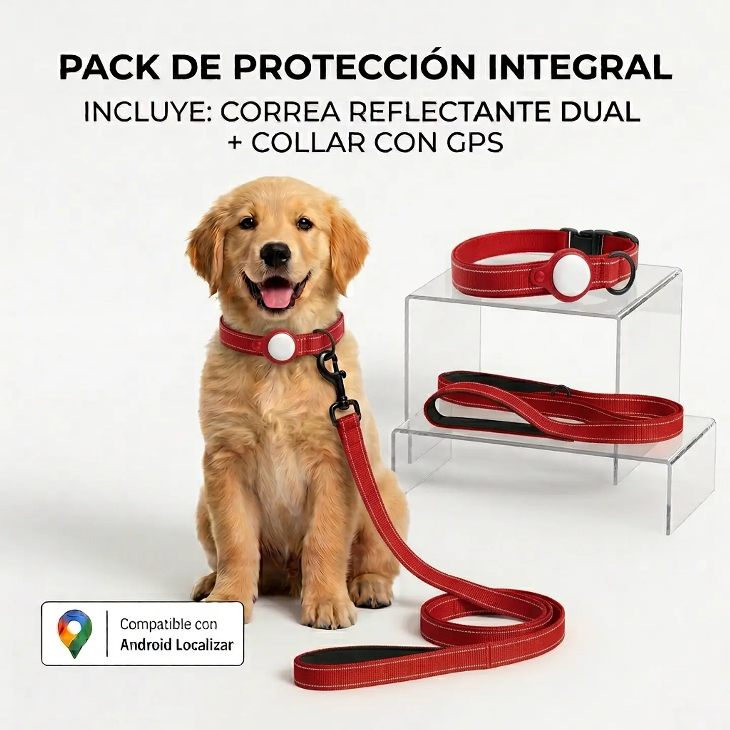 Kit de Paseo para Perro con Localizador Android 4