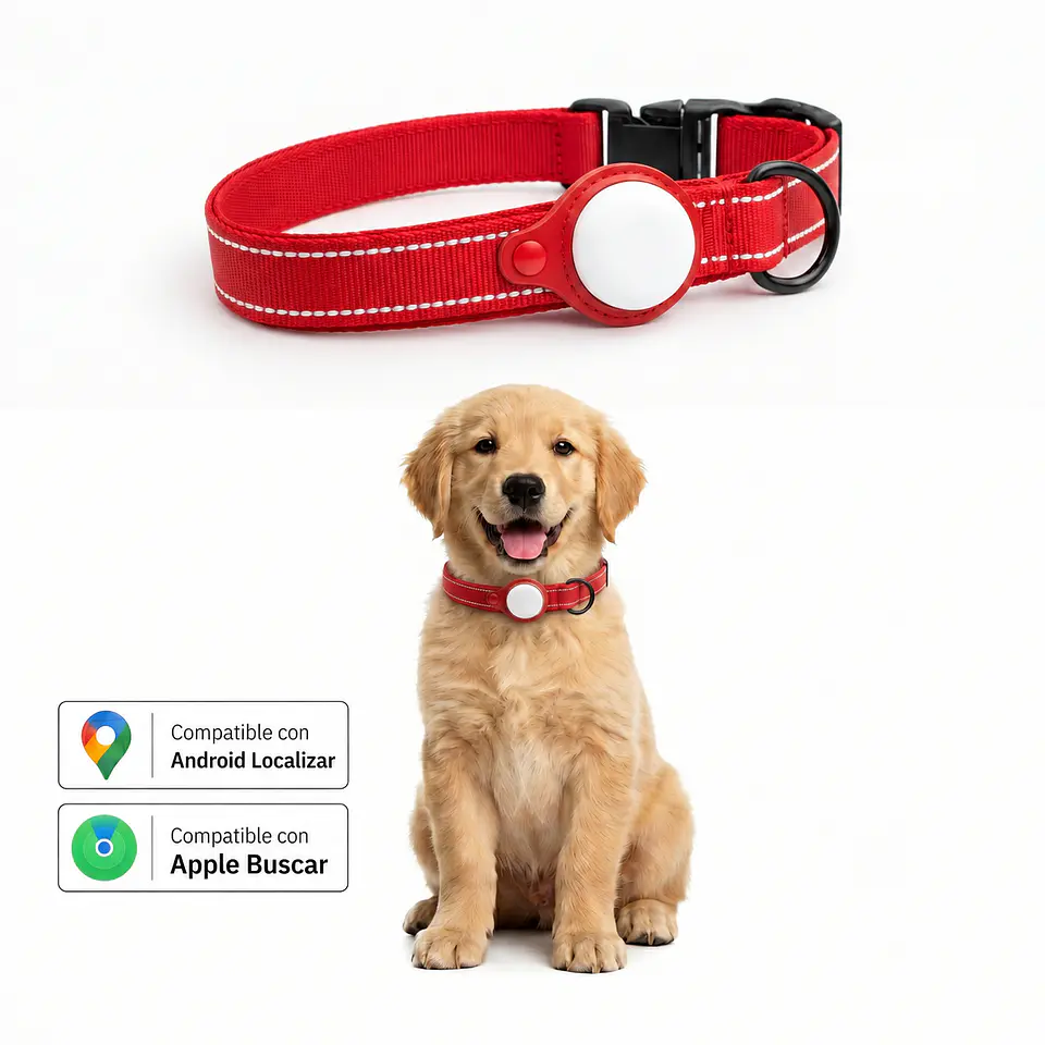 Collar para Perro con Localizador de Rastreo Global Dual 1