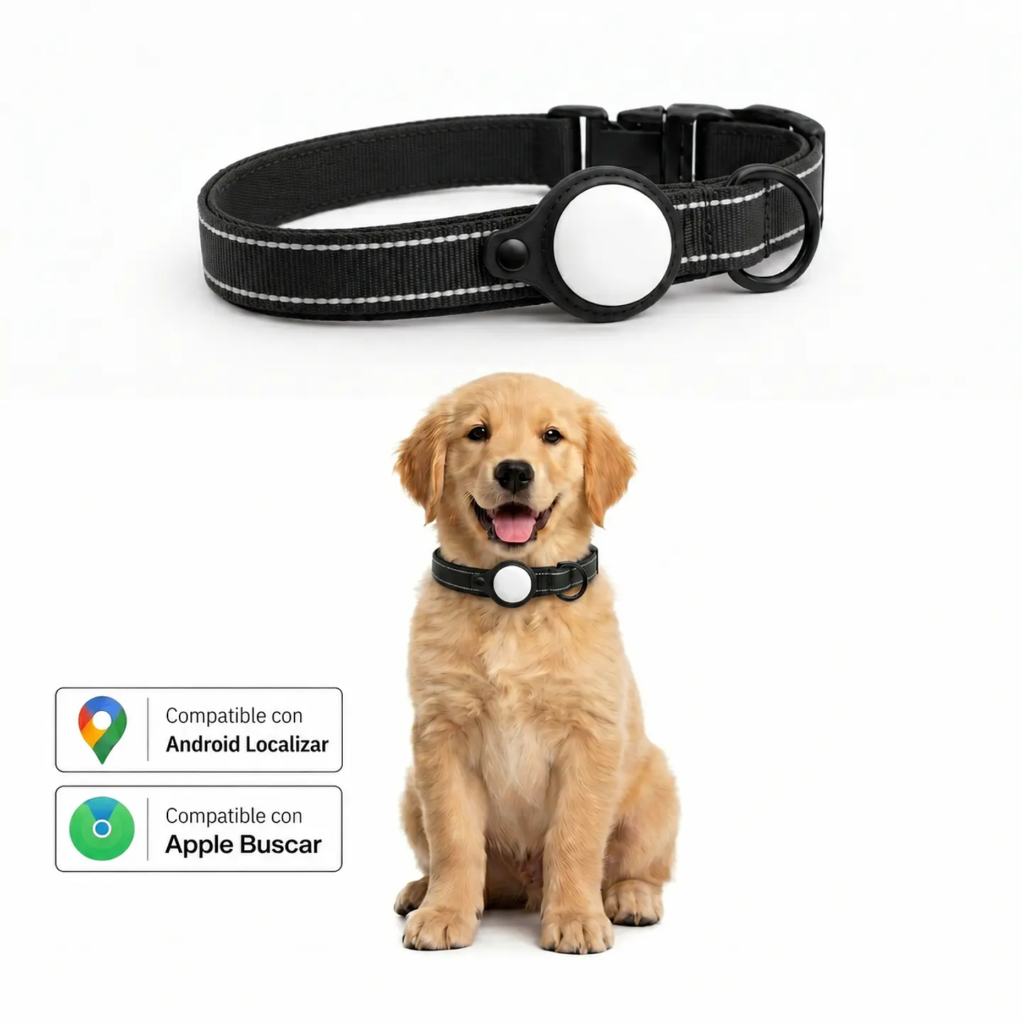 Collar para Perro con Localizador de Rastreo Global Dual 2