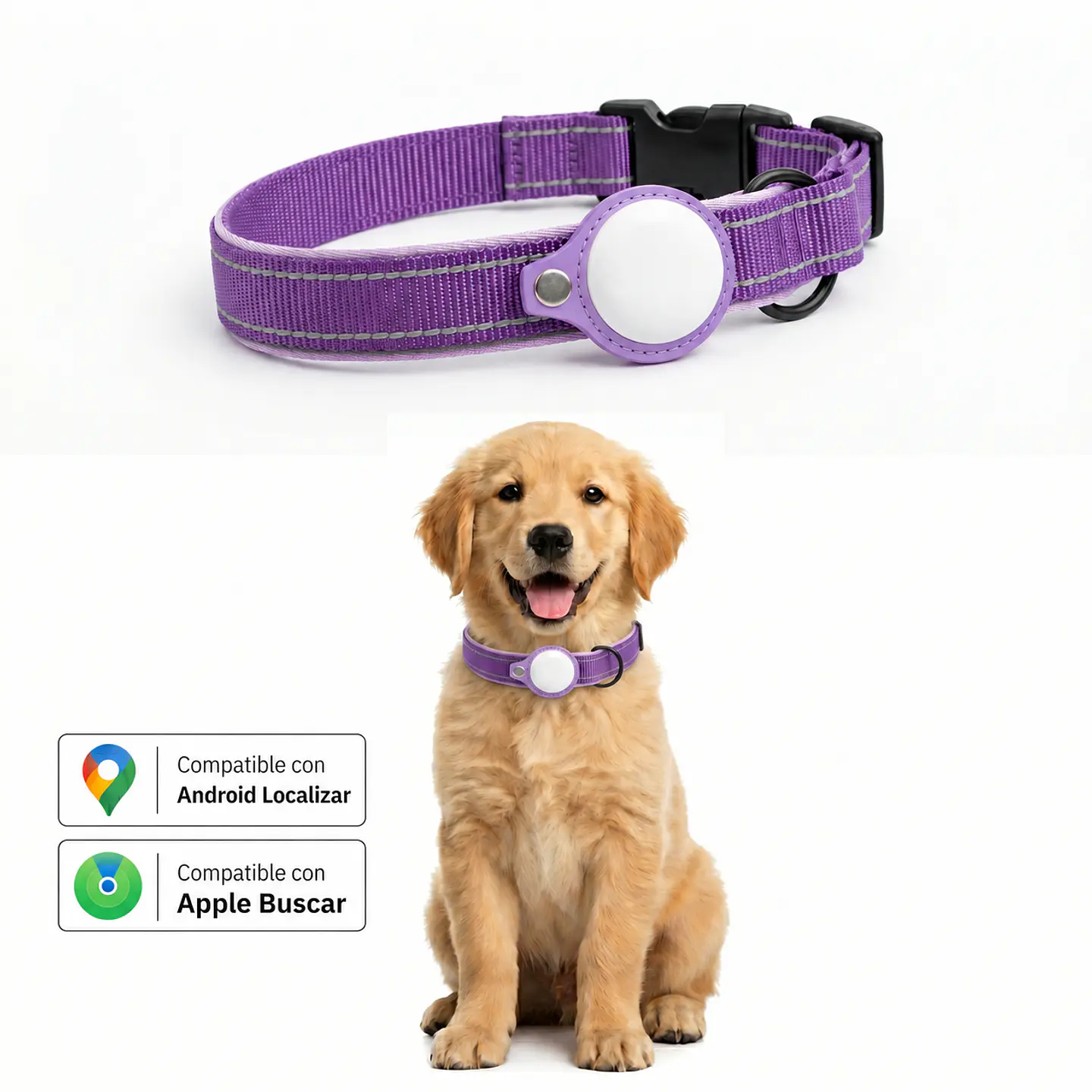 Collar para Perro con Localizador de Rastreo Global Dual 5