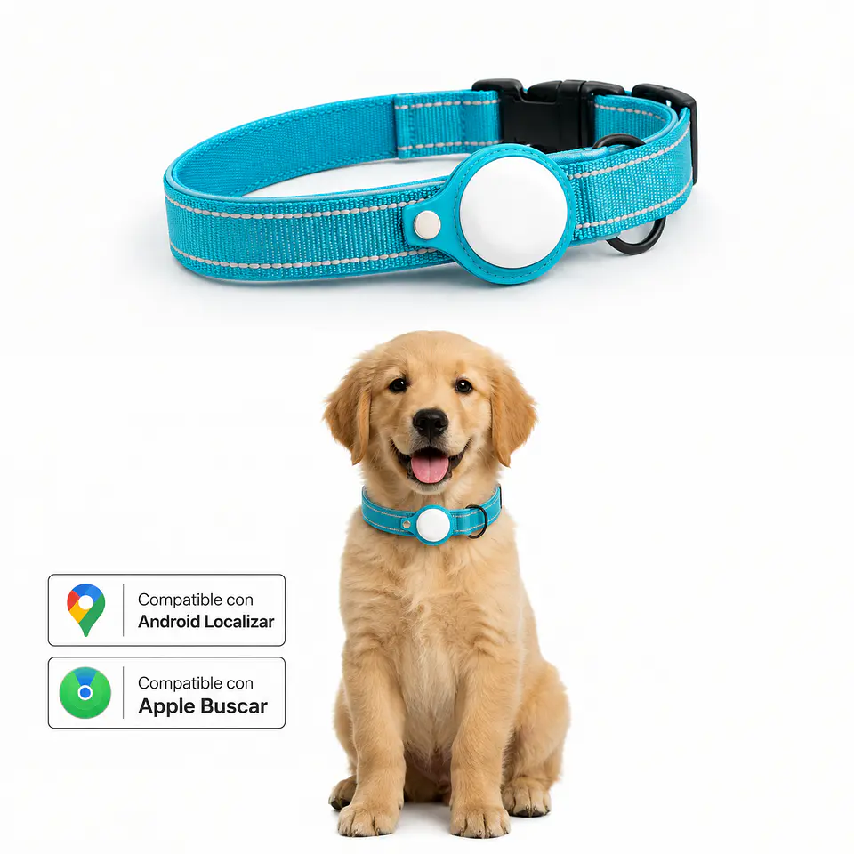 Collar para Perro con Localizador de Rastreo Global Dual 6