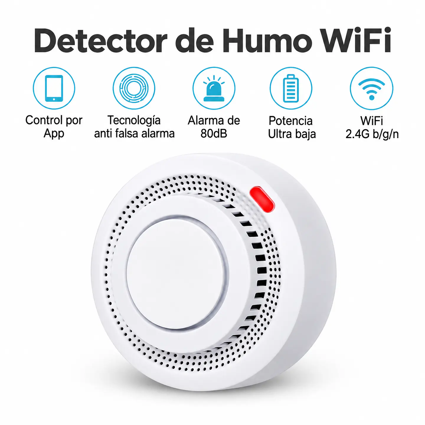 Detector Inteligente de Humo WiFi 3