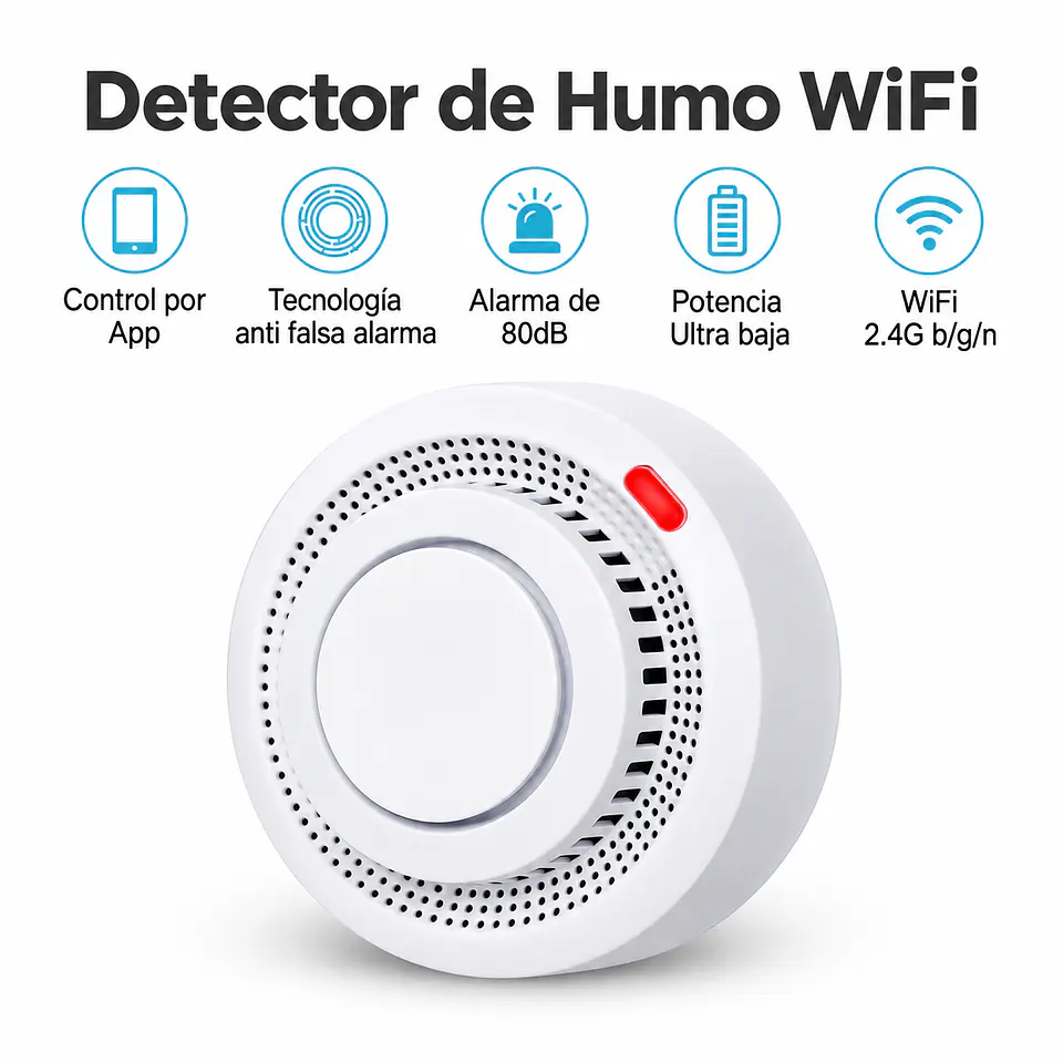 Detector Inteligente de Humo WiFi 3