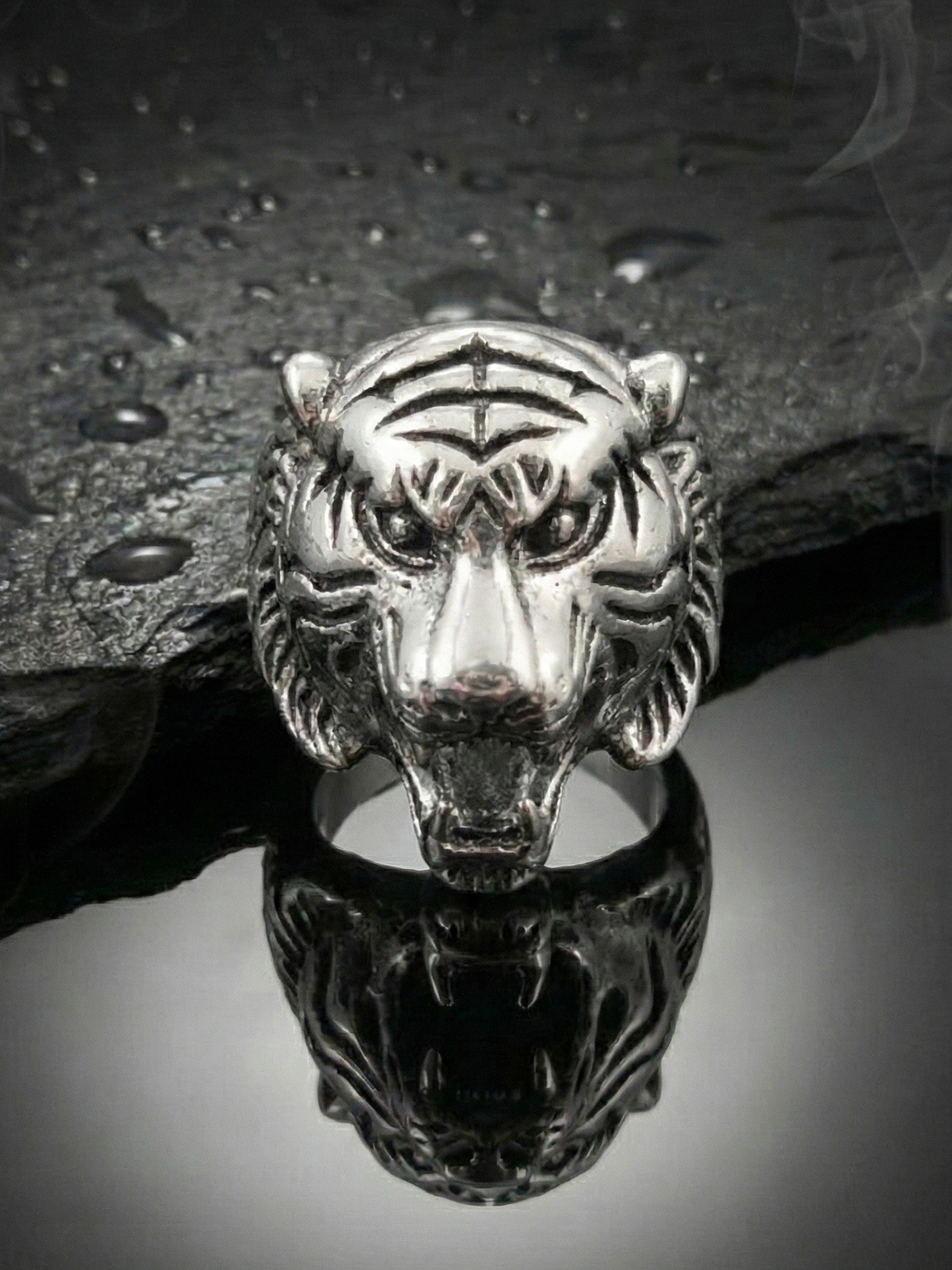 Anel Tiger Head 2