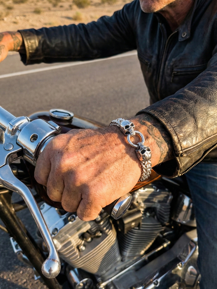 Twin Skulls Bracelet 3