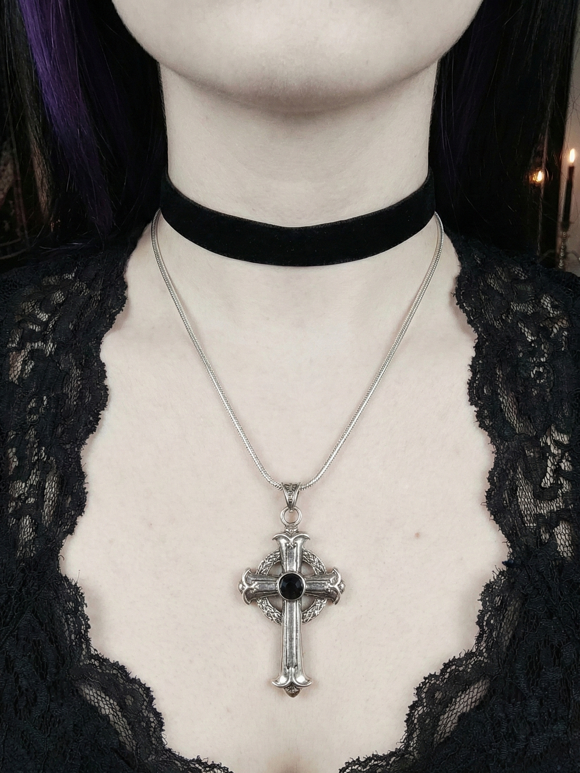 Midnight Cross Pendant 2