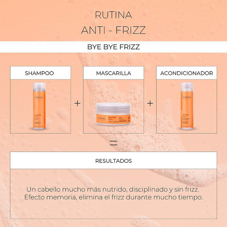 Kit Cadeviu Bye Frizz (Shampoo - Mascarilla - Acondicionador) 2