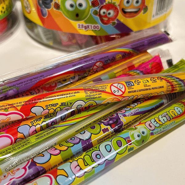 Palhas de gelatina Jelooo 1