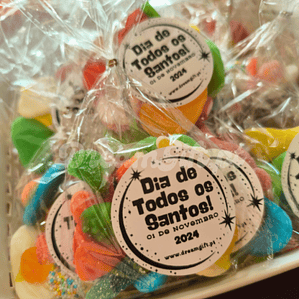 Saco com etiqueta simples autocolante