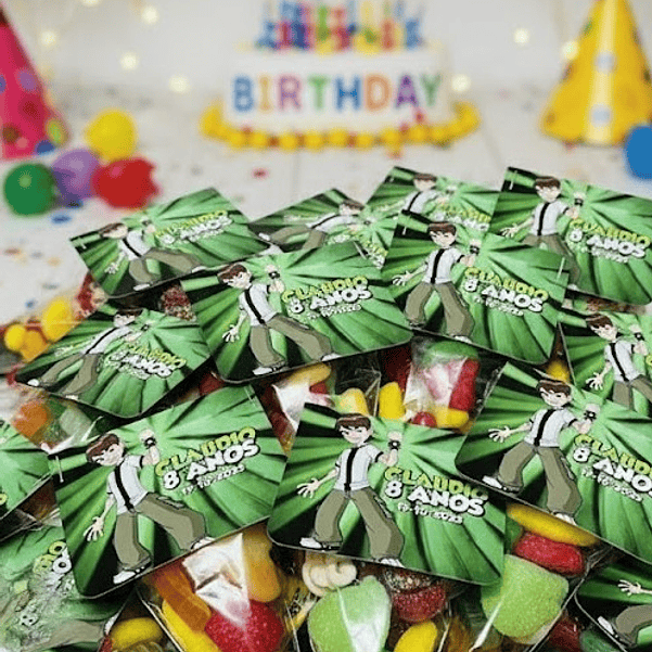 Cones Doces com Cartão Quadrado Personalizado 1