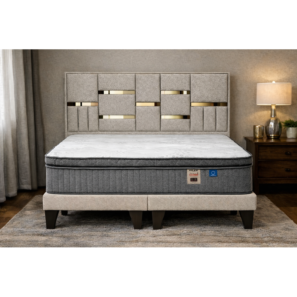 Cama Flex Terracobre + Respaldo 