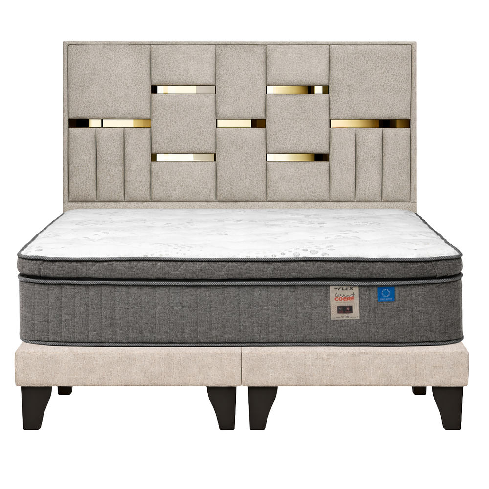 Cama Flex Terracobre + Respaldo 