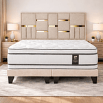 Cama Europea Flex Majesty + Respaldo