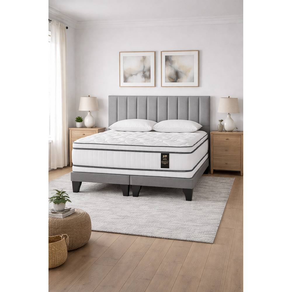 Cama Europea Flex Majesty + Respaldo
