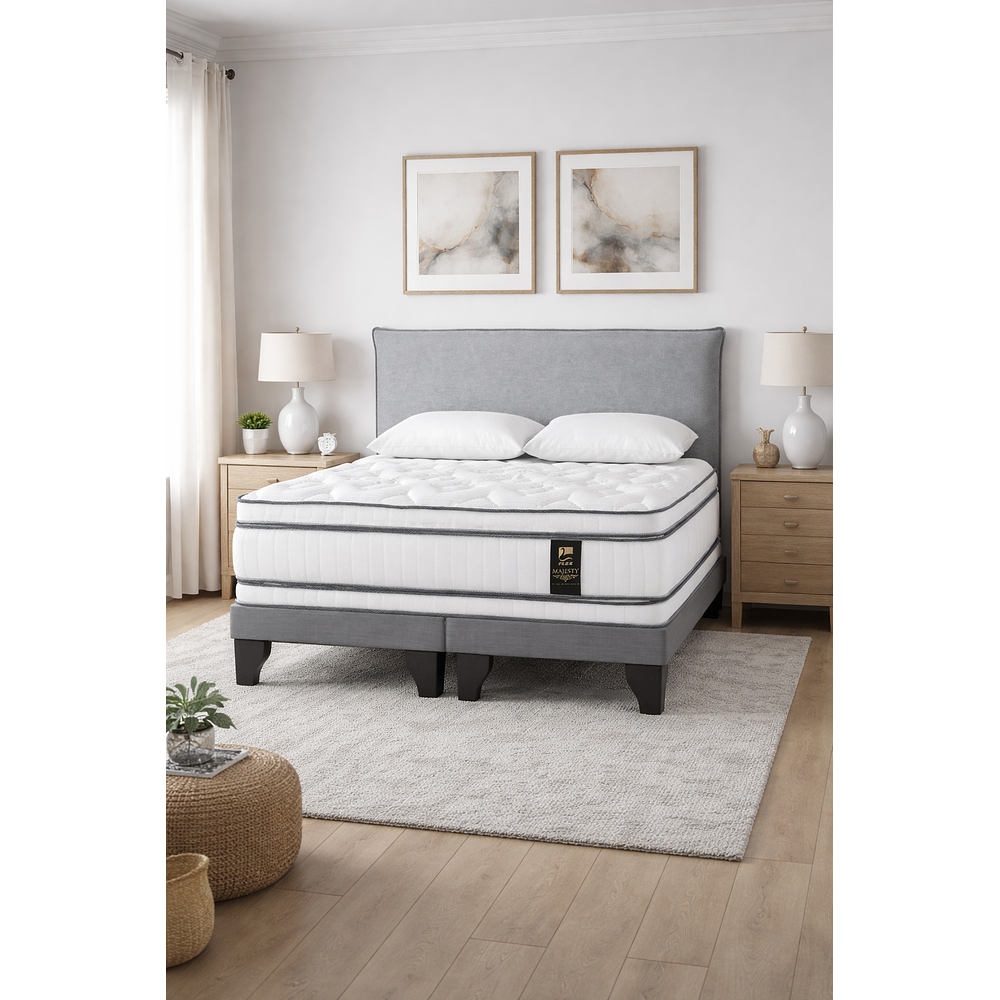 Cama Europea Flex Majesty + Respaldo