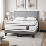 Cama Europea Flex Majesty + Respaldo