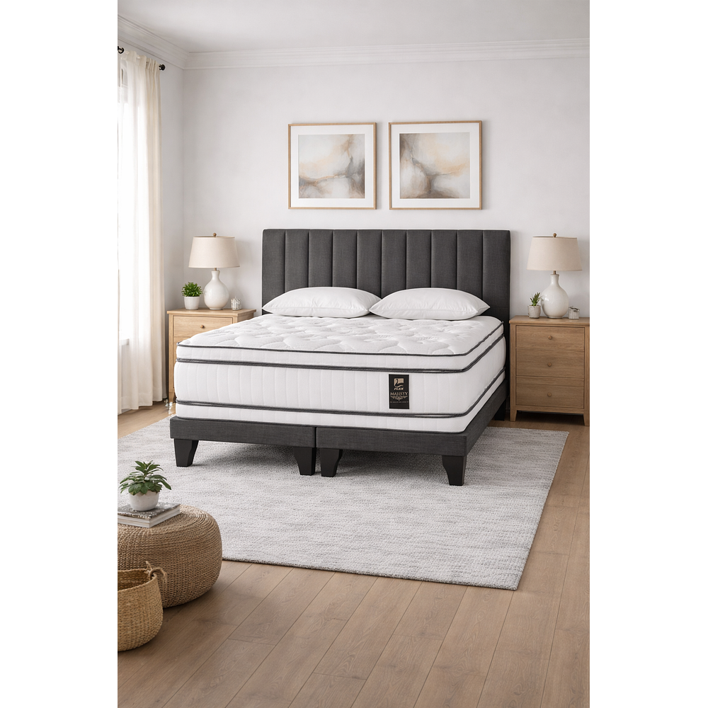 Cama Europea Flex Majesty + Respaldo