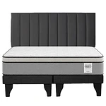 Cama Europea Infinity Plus + Respaldo 2 plazas