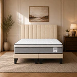 Cama Europea Infinity Plus + Respaldo King