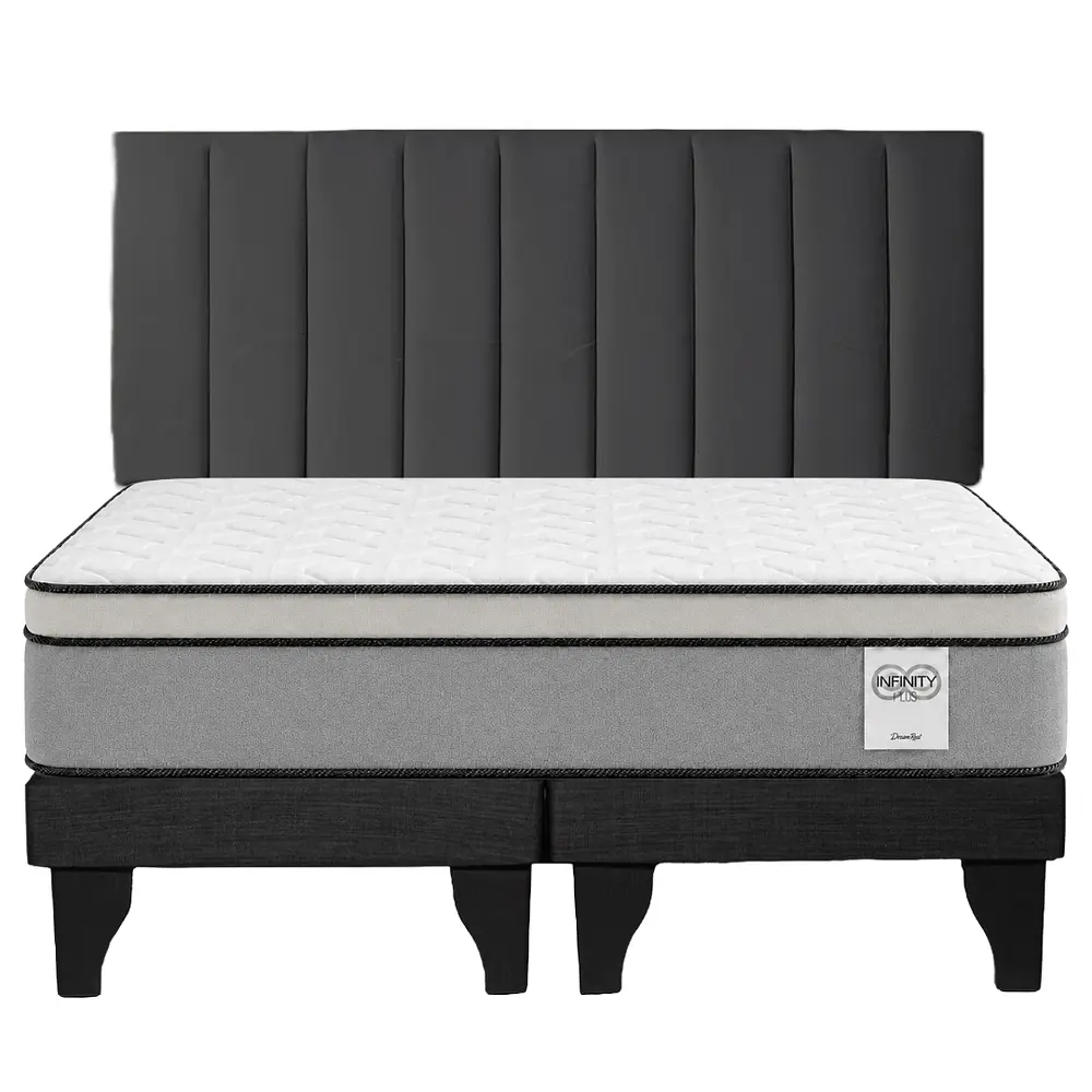 Cama Europea Infinity Plus + Respaldo King