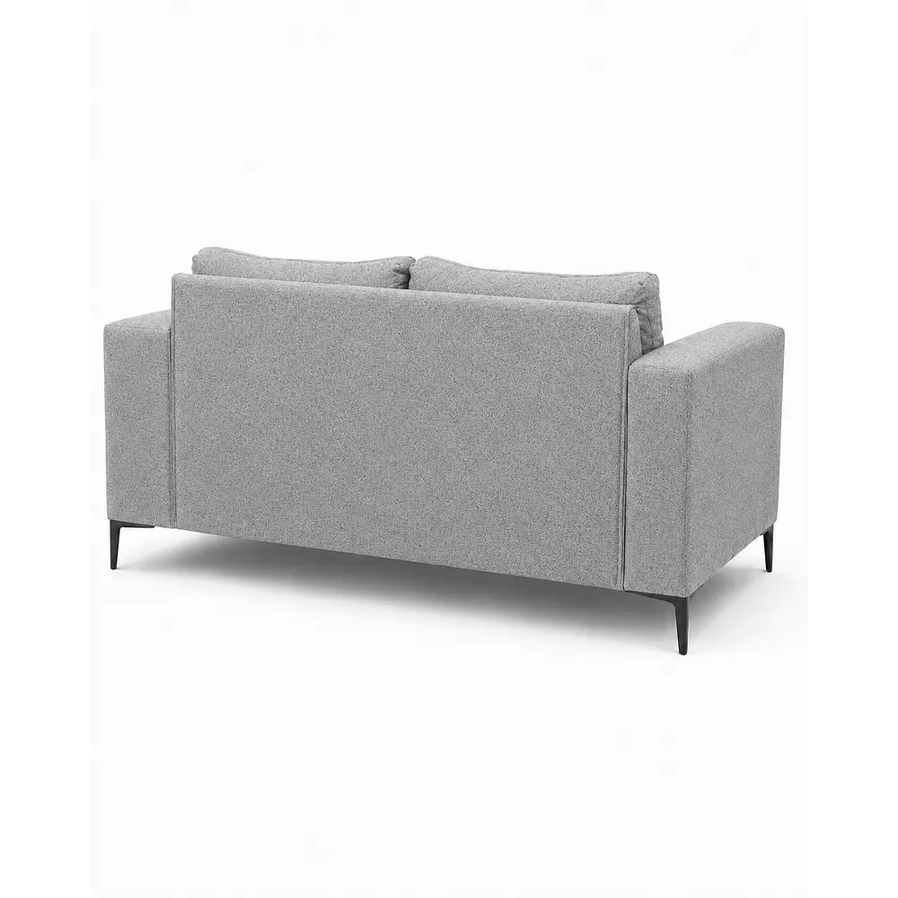 Sofá 2 Cuerpos Capitone Gris