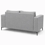 Sofá 2 Cuerpos Capitone Gris