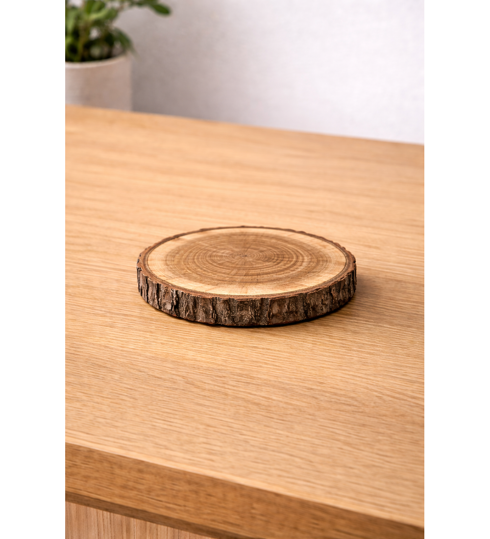 Base de madeira para copos (5 und)