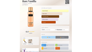 BARE VANILLA BODY MIST 250 ML EDC VICTORIA'S SECRET