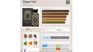 HAPPY OUD ZIMAYA EXTRAIT DE PARFUM 100 ML AFNAN 