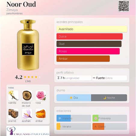 NOOR OUD ZIMAYA 100 ML EDP AFNAN 2