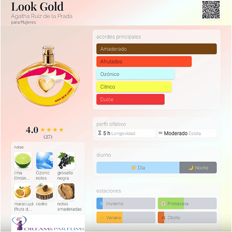 LOOK GOLD 80 ML EDT AGATHA RUIZ DE LA PRADA  2