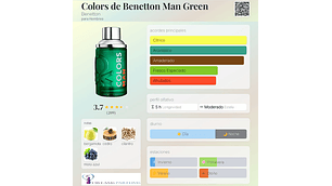 COLORS MAN GREEN 200 ML EDT BENETTON