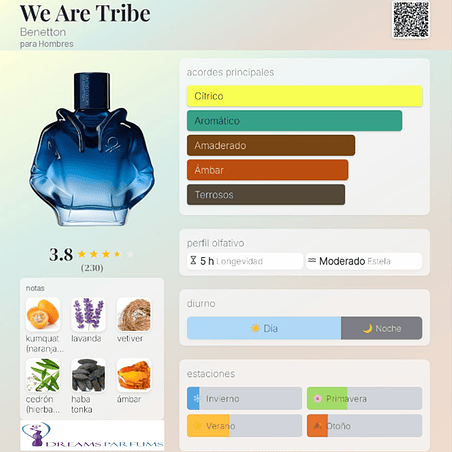 UNITED COLORS WE ARE TRIBE 90 ML EDT BENETTON 2