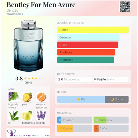 BENTLEY FOR MEN AZURE 100 ML EDT BENTLEY 2