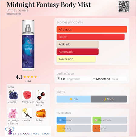 FANTASY MIDNIGHT BODY MIST 236 ML EDC BRITNEY SPEARS 2