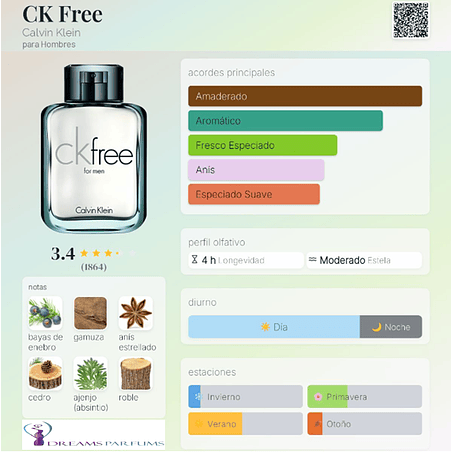 CK FREE FOR MEN 100 ML EDT CALVIN KLEIN 2