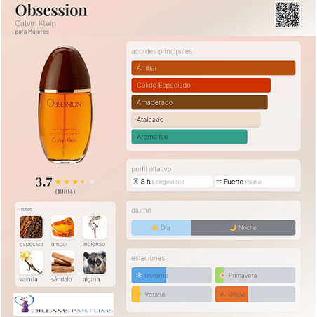 OBSESSION WOMEN TESTER 100 ML EDP SIN TAPA CALVIN KLEIN 2