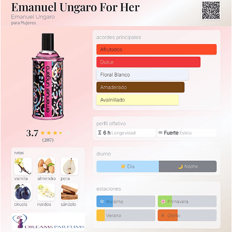 EMANUEL UNGARO FOR HER 100 ML EDP EMANUEL UNGARO 2