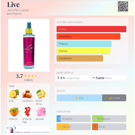 JENNIFER LOPEZ LIVE BODY MIST 240ML JENNIFER LOPEZ 2