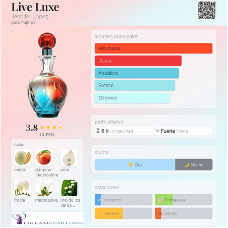 LIVE LUXE 100 ML EDP + SG 75 ML + BL 75 ML ESTUCHE 100 ML EDP JENNIFER LOPEZ 2