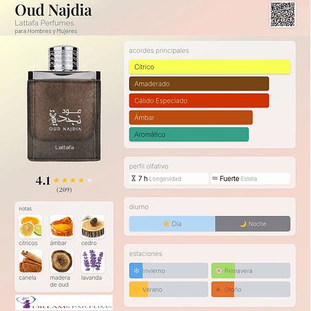 OUD NAJDIA 100ML EDP LATTAFA  2