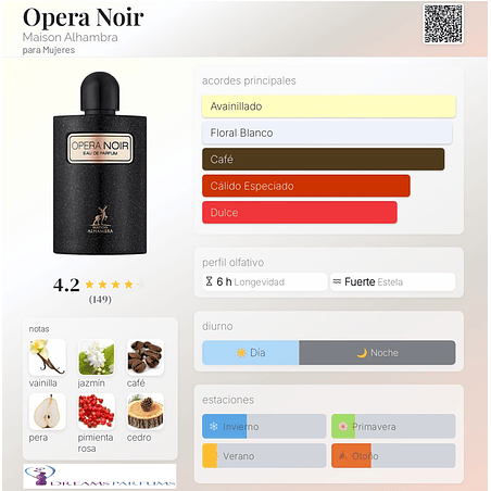 OPERA NOIR 100 ML EDP MAISON ALHAMBRA   2