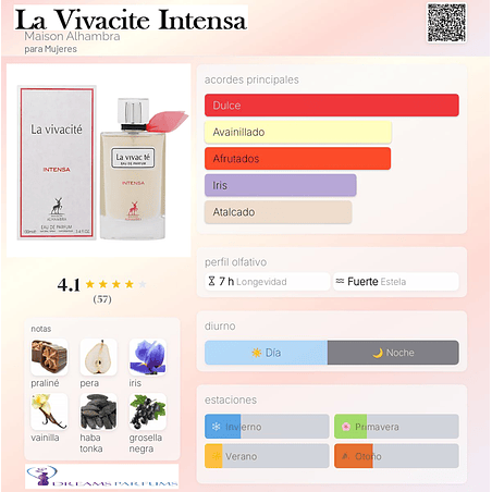 LA VIVACITE INTENSA 100 ML EDP MAISON ALHAMBRA  2