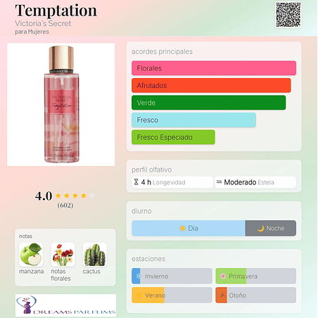 TEMPTATION BODY MIST 250 ML EDC VICTORIA'S SECRET 2