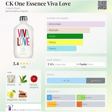 CK ONE ESSENCE VIVA LOVE 100 ML PARFUM INTENSE CALVIN KLEIN  2