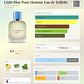 LIGHT BLUE POUR HOMME TESTER 100 ML EDT RECARGARBLE / REFILLABLE DOLCE & GABBANA  - Miniatura 2