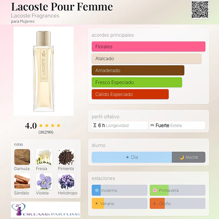 POUR FEMME 90 ML EDP (NUEVA PRESENTACION) LACOSTE  2