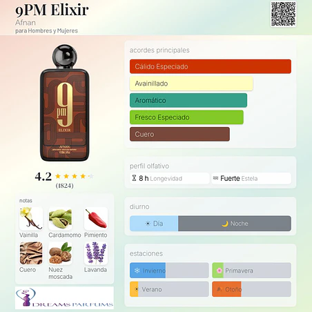 9 PM ELIXIR PARFUM INTENSE 100 ML AFNAN  2